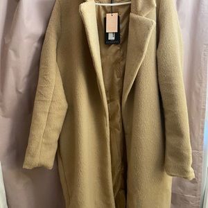 Tan trench coat